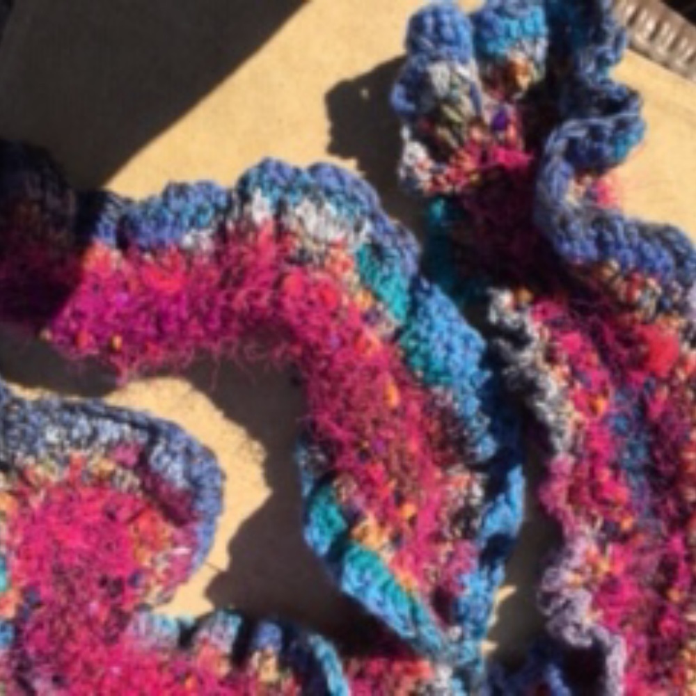 VINTAGE BOHO KNIT SCARF - Picture 5 of 5